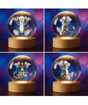 3D Kristallkugel Tiger Märchen Winnie Puuh