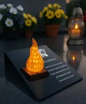 Candle Statue Premium LED Flame Lamp for All Saints' Grave