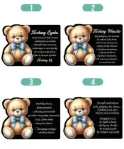 Eternal Solar Candle for Children Teddy Bear Statuette for the Grave