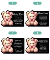 Ewige Solarkerze für Kinder Teddybär-Statuette für das Allerheiligengrab