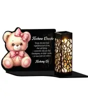 Eternal Solar Candle for Children Teddy Bear Statuette for the Tomb of All Saints