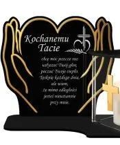 Premium Einweihungskerze Hände Golden House LED Kerze für Friedhof Grab