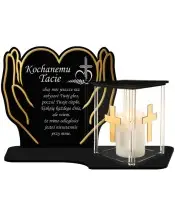 Premium Einweihungskerze Hände Golden House LED Kerze für Friedhof Grab