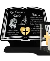 Kerze mit Premium Widmung Buchhaus LED Kerze für Friedhof Grab