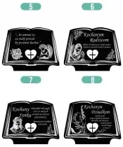 Premium Candle Statuette Book Silver Crystal Ball 3D Photo For Grave