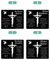 Premium Kerze Statuette Kreuz Jesus Goldene Kristallkugel 3D Foto für Grab