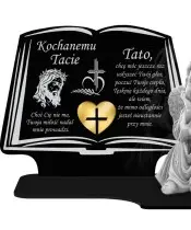 Premium Candle Statuette Book Figurine Plaster Angel For Grave Cemetery