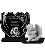 Premium Candle Statuette Hands Angel Figurine Plaster For Cemetery Grave