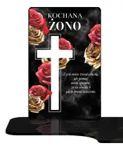 Premium Eternal Solar Candle Golden Roses for the Tomb of All Saints