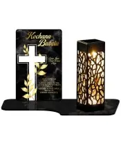 Premium Eternal Solar Candle Gold Cross for the Tomb of All Saints