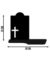 copy of Premium Eternal Solar Candle Gold Cross for the Tomb of All Saints