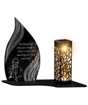 Solar LED Candle Premium Statuette John Paul II for All Saints' Day