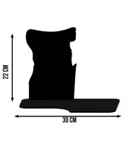 Solar LED Candle Premium Papyrus Statuette for All Saints' Day