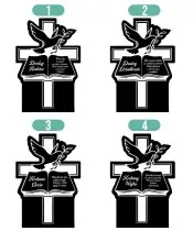 Solar LED Candle Premium Statuette Book for All Saints' Day