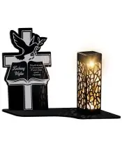 Solar LED Candle Premium Statuette Book for All Saints' Day