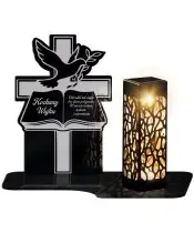 Solar LED Candle Premium Statuette Book for All Saints' Day