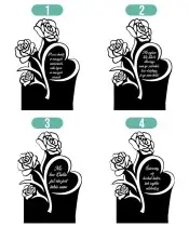 Solar LED Candle Premium Statuette Roses for All Saints' Day
