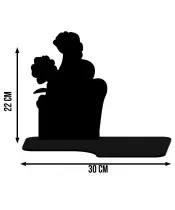 Solar LED Candle Premium Statuette Roses for All Saints' Day