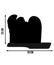 Solar LED Candle Premium Angel Statuette for All Saints' Day
