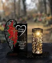 Premium Eternal Solar Candle Premium Roses for the Tomb of All Saints