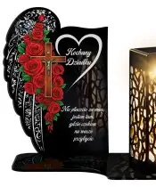 Premium Eternal Solar Candle Premium Roses for the Tomb of All Saints
