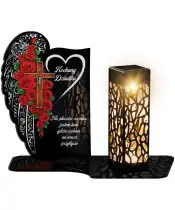Premium Eternal Solar Candle Premium Roses for the Tomb of All Saints