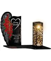 Premium Eternal Solar Candle Premium Roses for the Tomb of All Saints