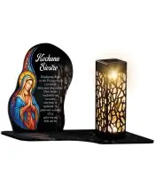 Premium Stained Glass Solar Eternal Candle for the Tomb of All Saints