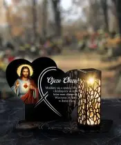Premium Eternal Solar Candle Jesus for the Tomb of All Saints