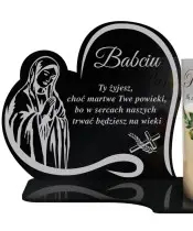 Premium Candle Statue Led Heart Candle We Remember at the Cemetery