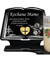 Premium Candle Statuette Led Book Candle We Remember at the Cemetery