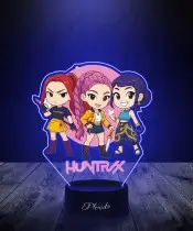 K-Pop Dämonenjäger Huntrix 3D-LED-Lampe