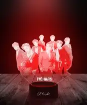 3D-LED-Lampe Exo Band K-Pop Musik
