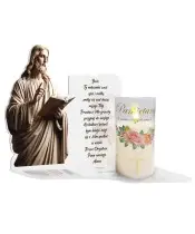 Premium Candle Statue Led Heart Candle We Remember at the Cemetery