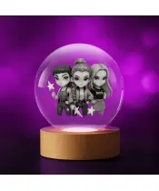 Kristallkugel 3D LED Kerze Huntrix Kpop Rumi Zoey Mira Jagd