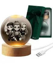 Kristallkugel 3D LED Kerze Huntrix Kpop Rumi Zoey Mira Jagd