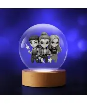 Kristallkugel 3D LED Kerze Huntrix Kpop Rumi Zoey Mira Jagd