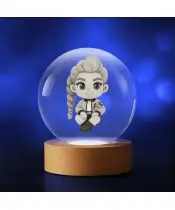 Kryształowa Kulka 3D LED Świecąca Huntrix Kpop Rumi Łowczynie