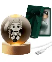 Crystal Ball 3D LED Candle Huntrix Kpop Rumi Zoey Mira Hunting