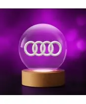 3D Crystal Ball Audi Logo Automotive