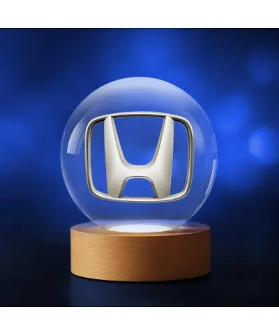 3D-Kristallkugel Honda Logo...