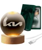3D Crystal Ball Kia Logo Automotive