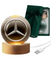 3D-Kristallkugel Mercedes-Logo Automobil