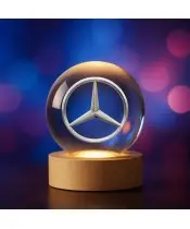 3D-Kristallkugel Mercedes-Logo Automobil