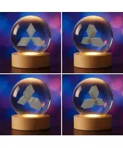 3D Crystal Ball Mitsubishi Logo Automotive