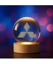 3D-Kristallkugel Mitsubishi Logo Automotive