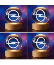 3D Crystal Ball Mitsubishi Logo Automotive