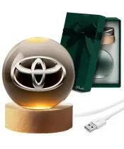 3D-Kristallkugel Toyota Logo Automotive