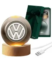 3D-Kristallkugel Volkswagen Logo Automotive