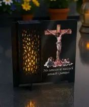 Statuetka Znicz Premium Na Pomnik Wszystkich Świętych Jezus Maryja